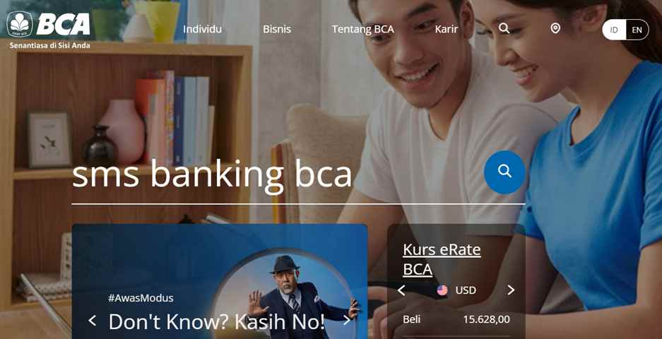 Cara Aktivasi SMS Banking BCA